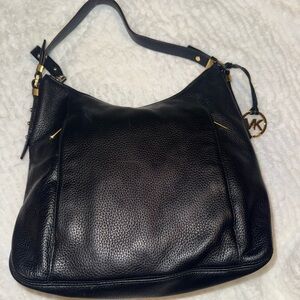Black Leather Shoulder Bag